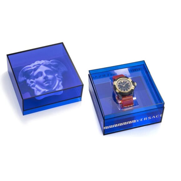 NEW Versace Men's Orange 42mm Watch - Picture 1 of 3